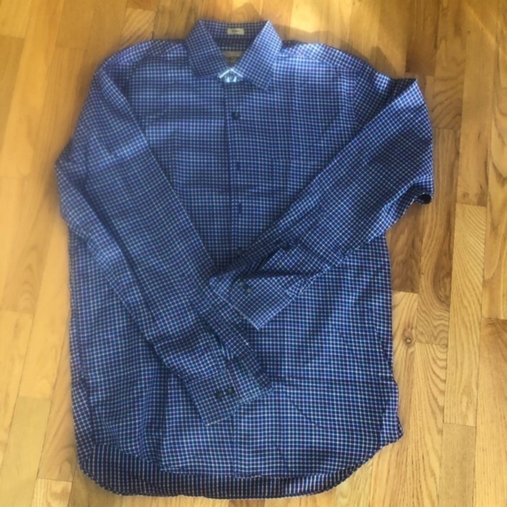 Paul Stuart Casper Checked Button Down Shirt L